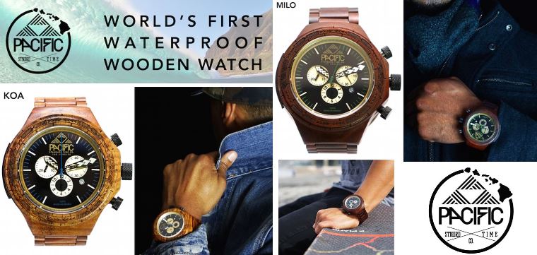 Pacific Standard Time Company | 1st Ever Waterproof Wooden Watch made with Exotic Hawaiian Woods